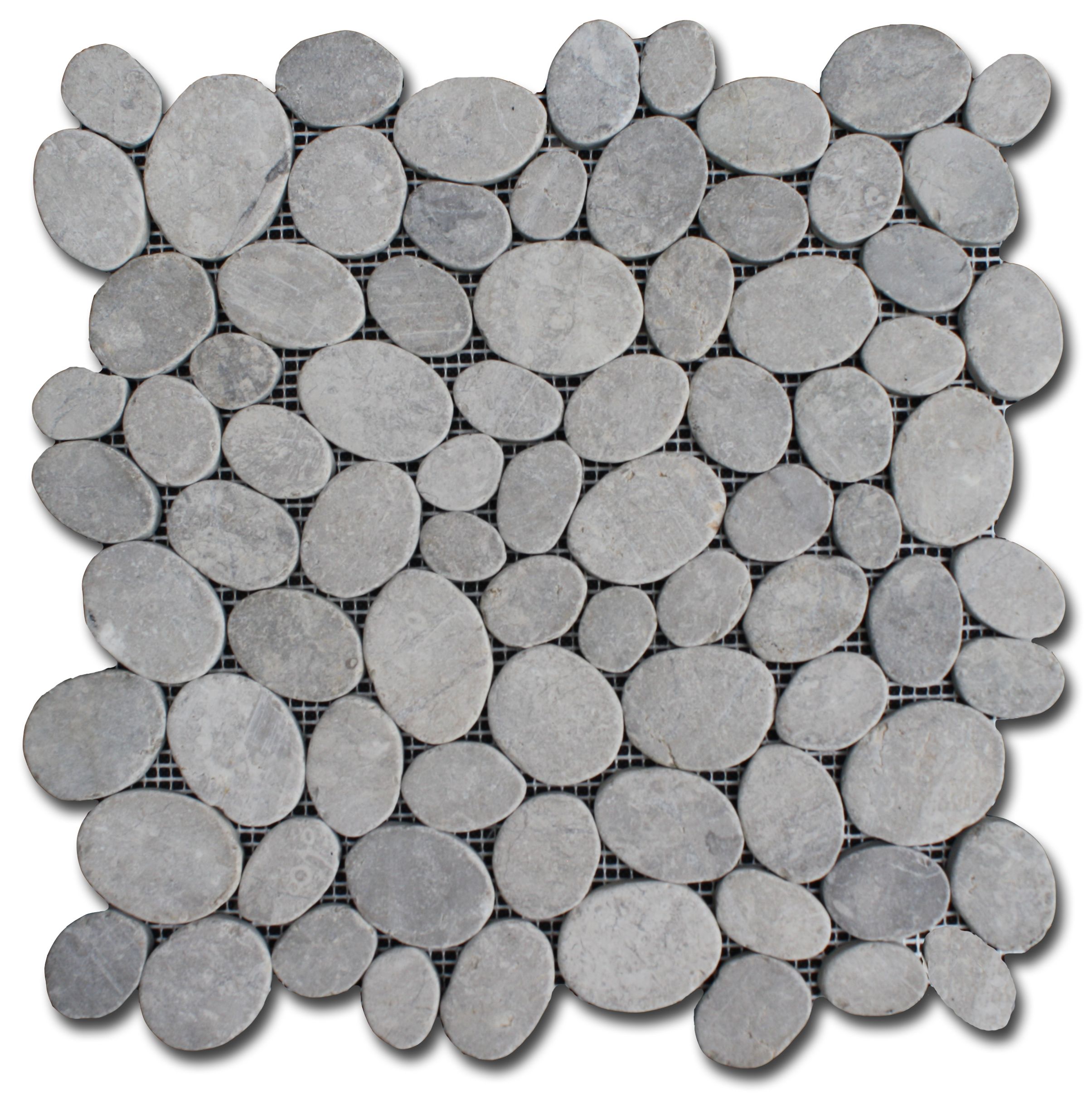 Mosaic Oval Light Grey